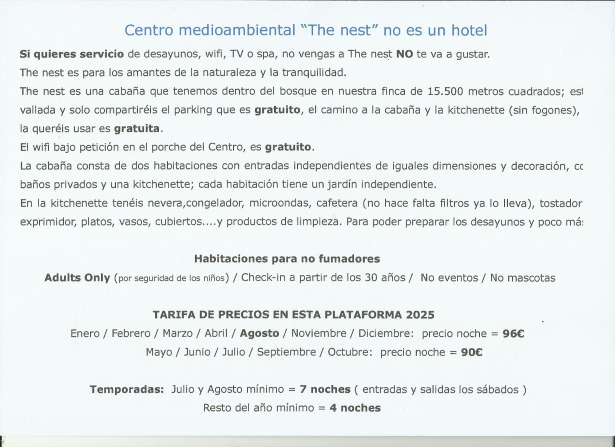 Centro Medioambiental The Nest - Adults Only Guest House El Plano Exterior photo